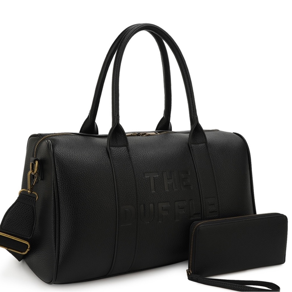Blue Duffle Bag with Wallet/Medium